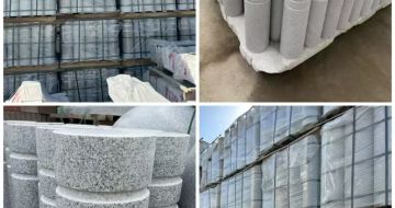 黑龙江 芝麻白花岗岩挡车柱、隔离柱多少钱