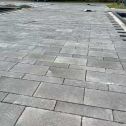 黑龙江 工地仿古石铺装现场实拍