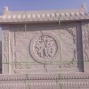 黑龙江 芝麻白花岗岩屏风，照壁，影壁
