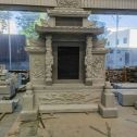 黑龙江 芝麻灰高档墓碑、土墓，一套也支持定做