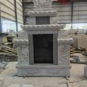 黑龙江 芝麻灰高档墓碑、土墓，一套也支持定做