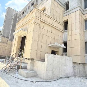 黑龙江 黄金麻干挂，工地实拍