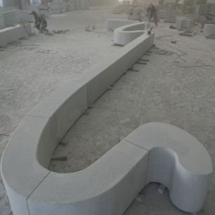 黑龙江 花岗岩整石坐凳拼装