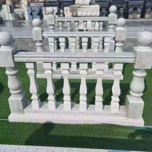 黑龙江 别墅石材栏杆特写