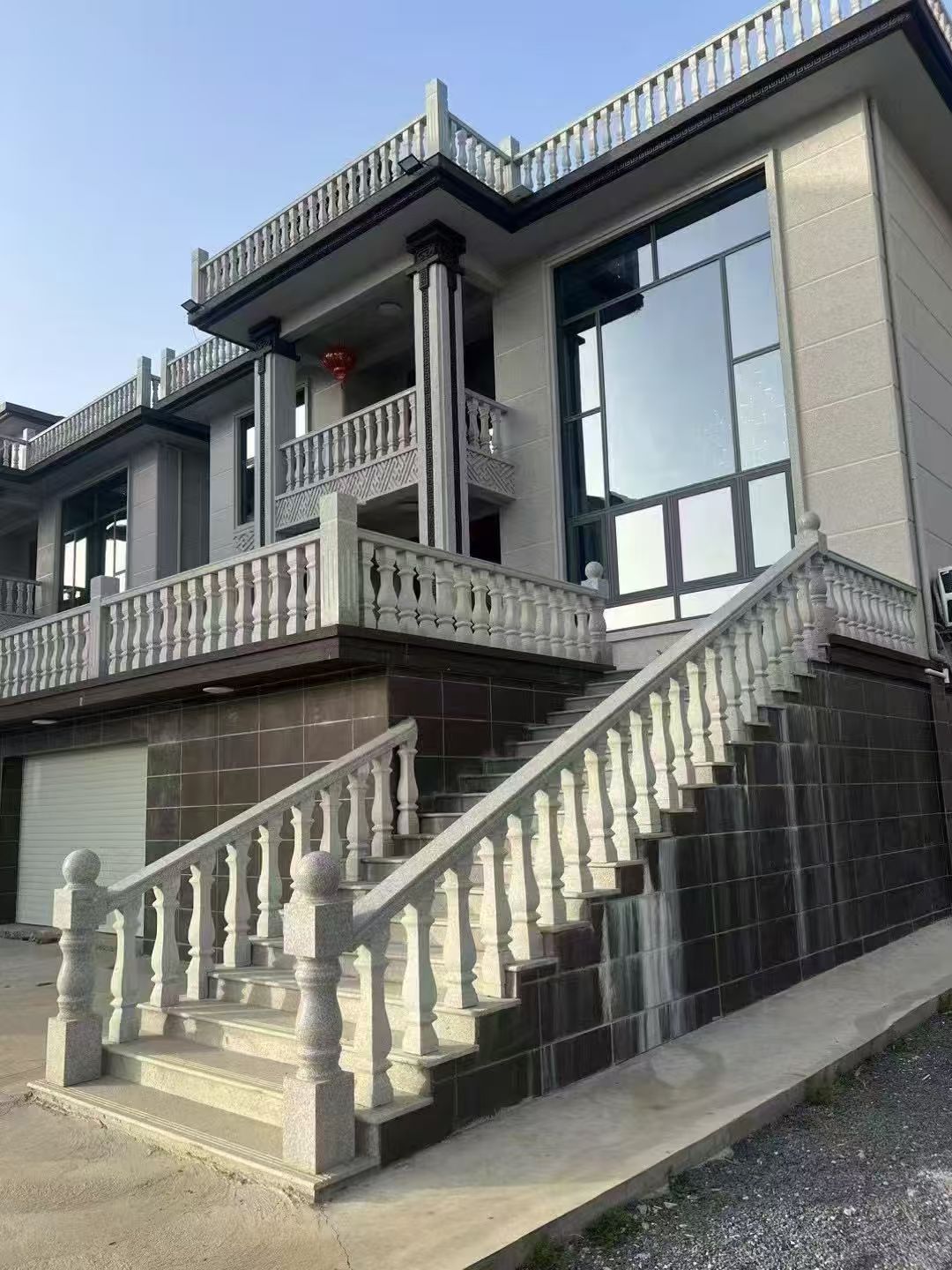 黑龙江 芝麻白别墅阳台栏杆，楼梯栏杆